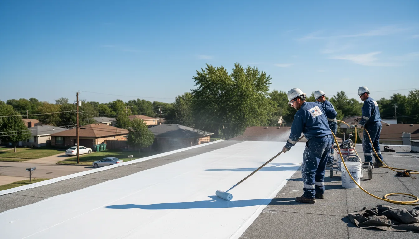 Commercial roof coating in Algoma, MS near me